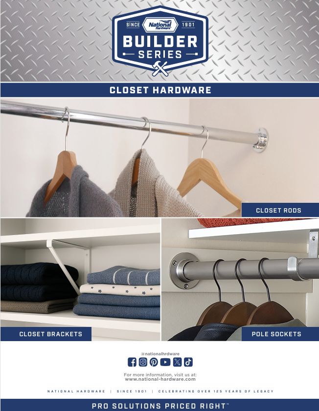 Builder Series Closet Hardware