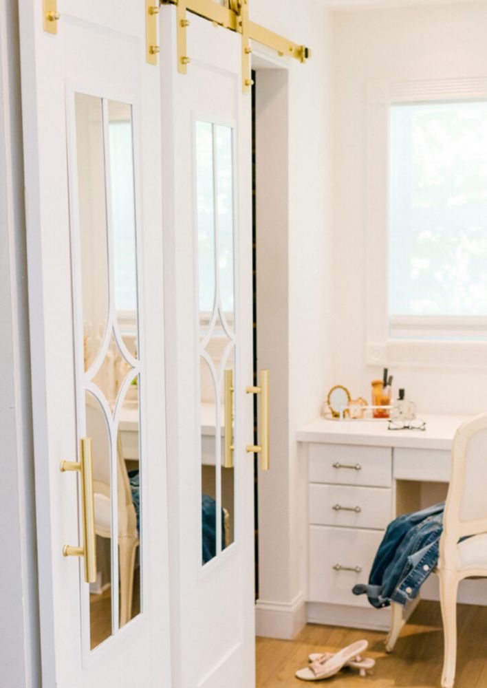 Barn Door with Mirror