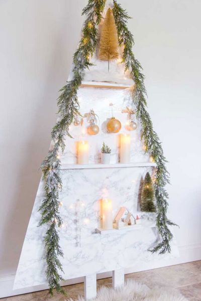 DIY Modern Wood Christmas Tree