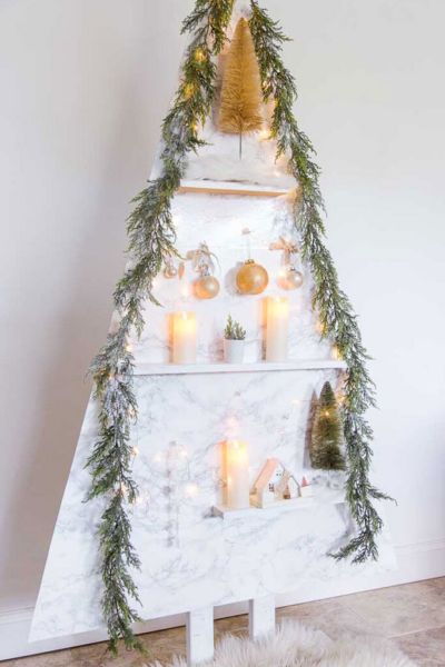 DIY Modern Wood Christmas Tree