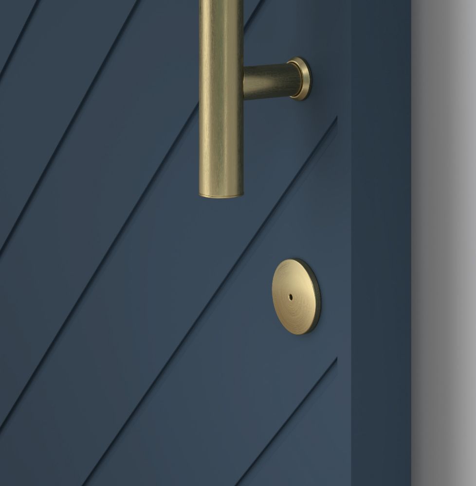 Brushed Gold Barn Door Lock