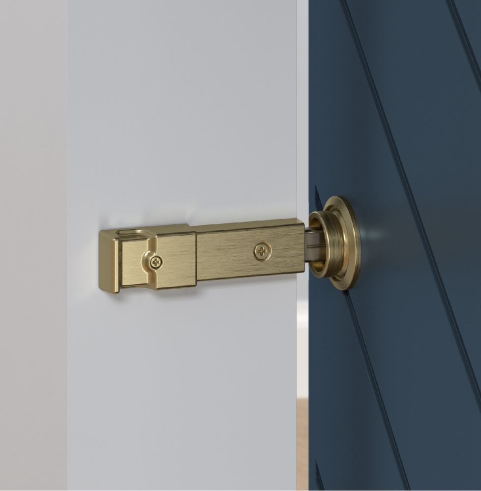 National Hardware Satin Nickel Indoor Barn Door Lock in the Barn