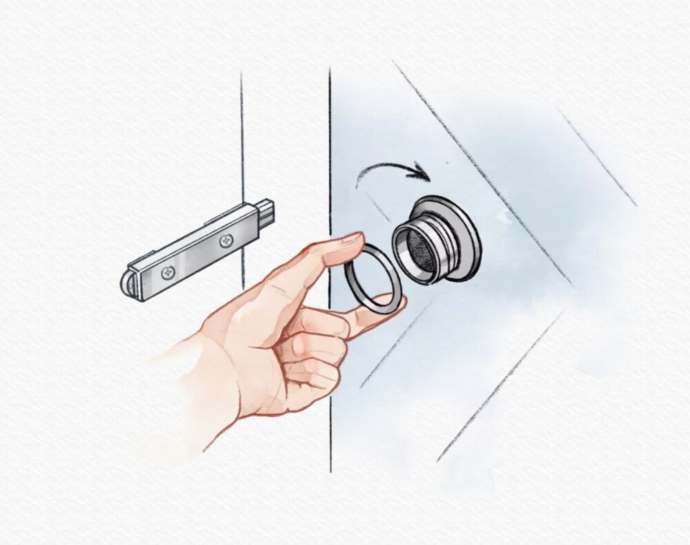 Install the Strike Trim to your Lock