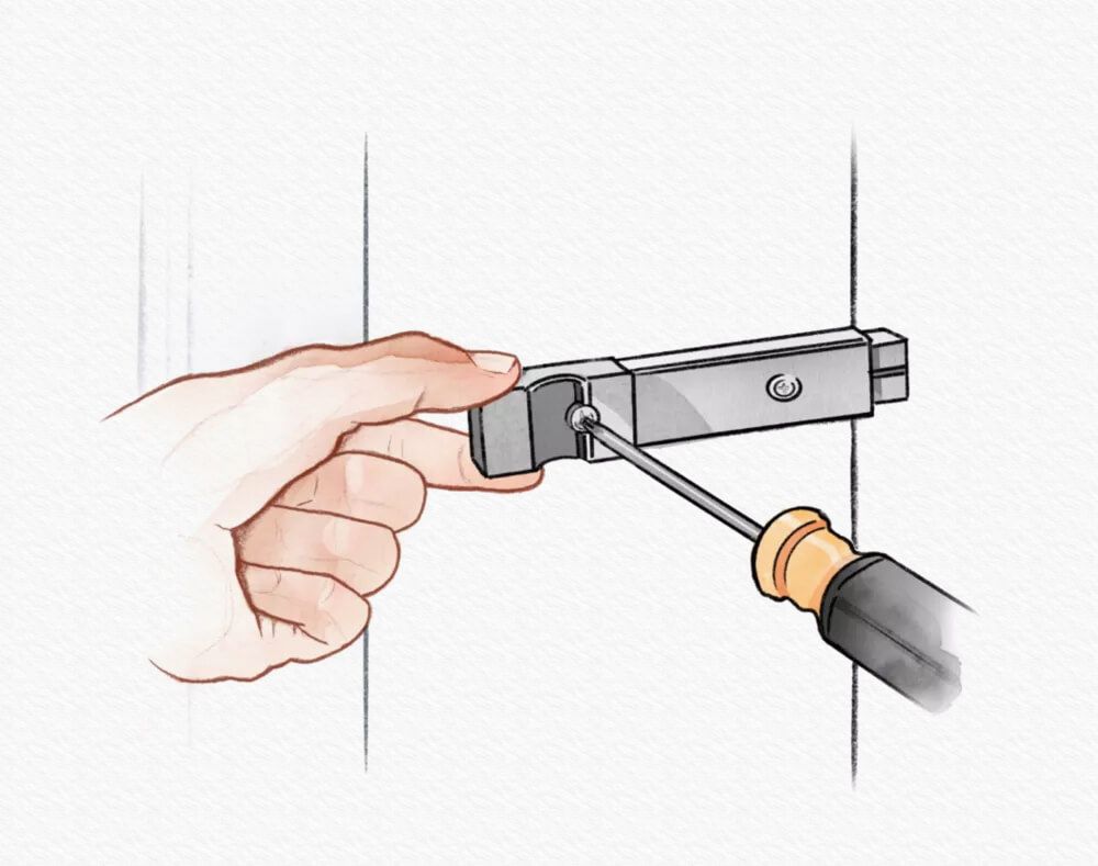 Install the Latch Handle
