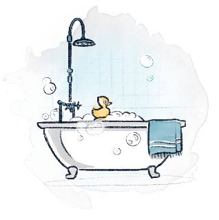 Bathtub Illustration