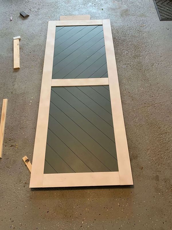 Assemble the Modern Barn Door