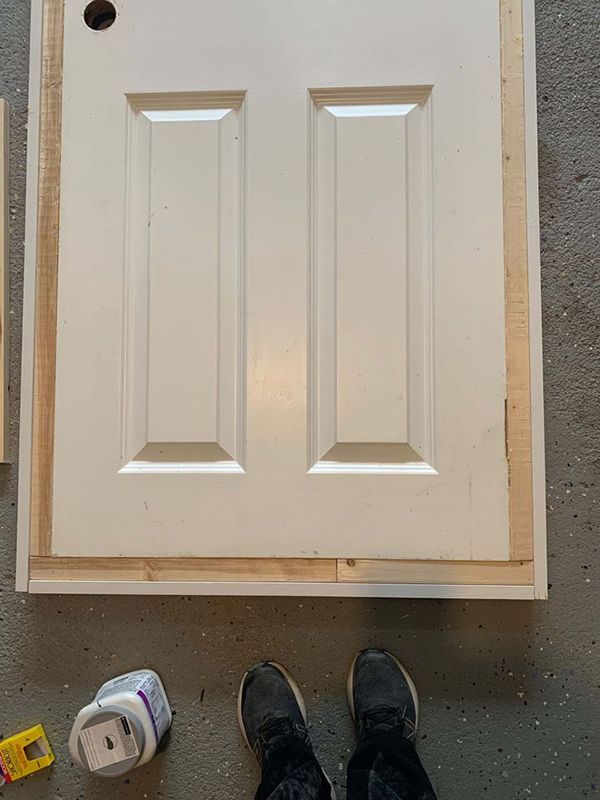 Add height and width to the original door