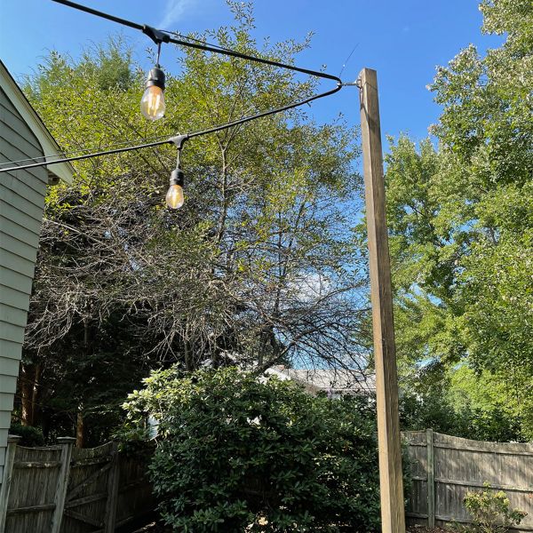 DIY Outdoor String Lights