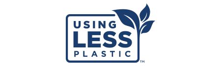Logo indicating Less Plastic