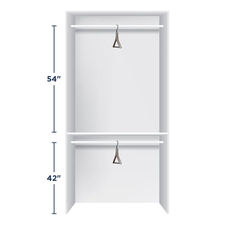 closet shelf heights