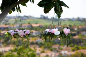 Hanging Floral Chandeliers