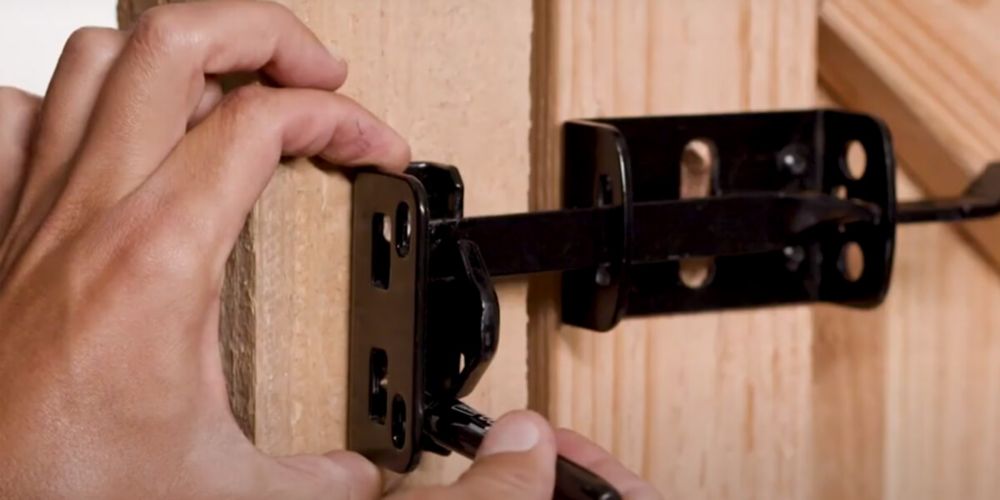 Gate Thumb Latch Installation