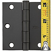 hinge with ruler