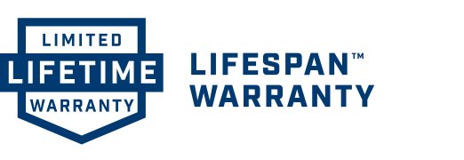 Logo indicating Limited Lifespan Warranty