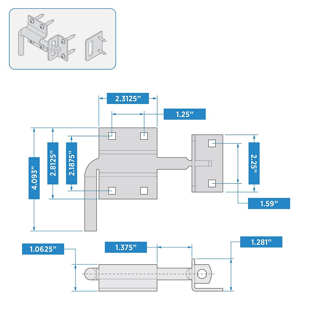 Supplementary Image for Slide Bolt