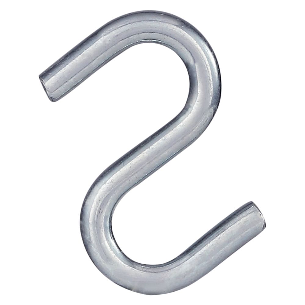 Heavy Duty S Metal Hooks -Large - Matte Black 304 Stainless Steel