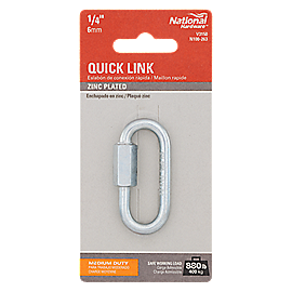 Pack of 20 National Hardware N223-016 3150BC Quick Links in Zinc 3/16" 