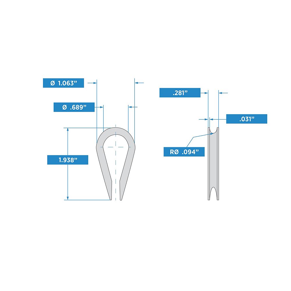 Supplementary Image for Rope Thimble