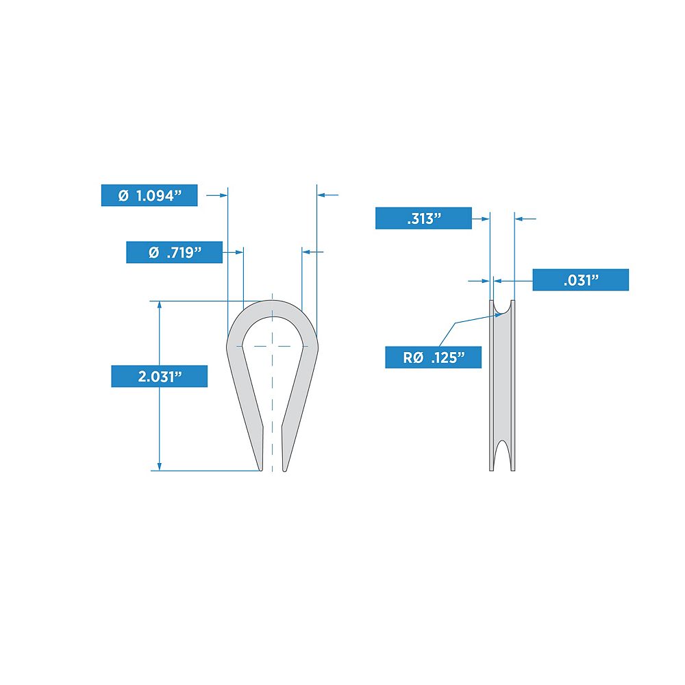 Supplementary Image for Rope Thimble