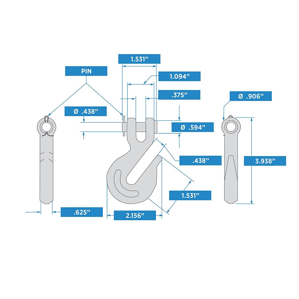 Supplementary Image for Clevis Grab Hook