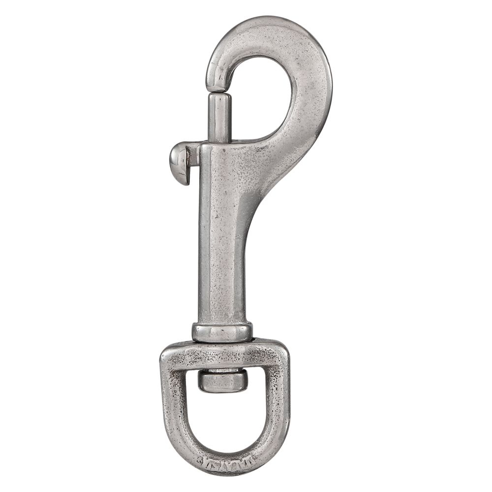 National Hardware N100-273-3/4-in x 3-3/8-in Bolt Snap Hook in Nickel in  the Chain Accessories department at