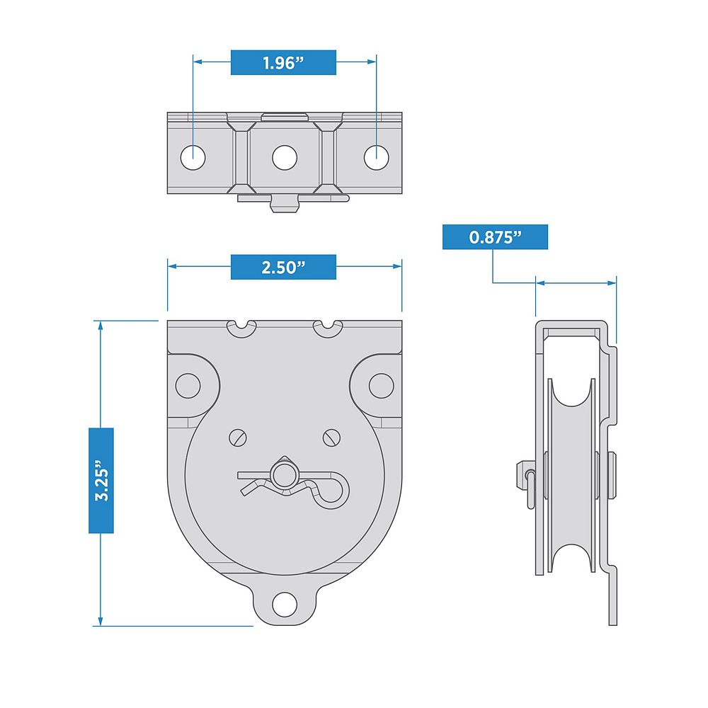 Supplementary Image for Wall/Ceiling Mount Single Pulley