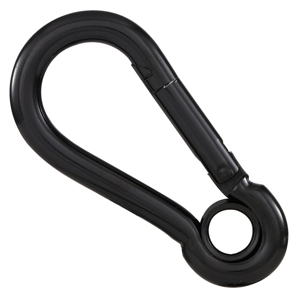 Interlocking Spring Snap - Black N100-341 | National Hardware