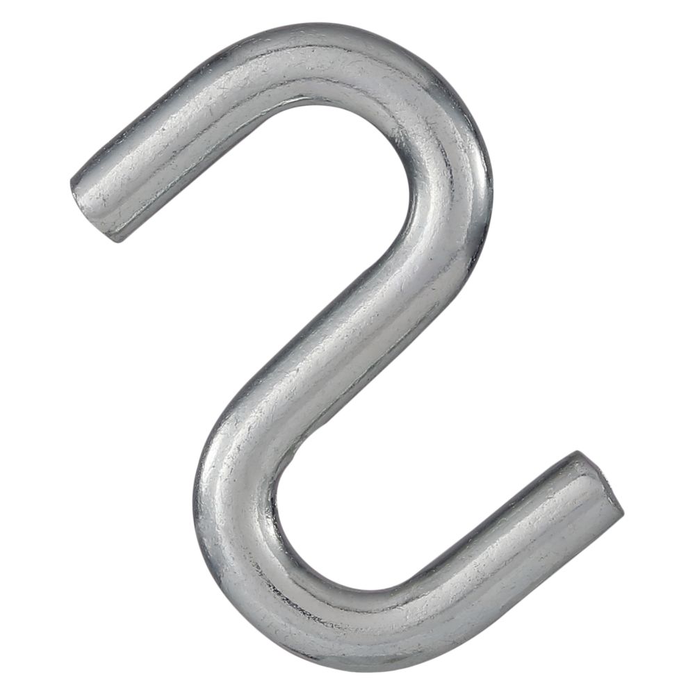 National Hardware S273-433 Open S Hook 2-1/2 Inch Zinc Plated Steel Bulk: S  Hooks Open Steel (038613121706-1)