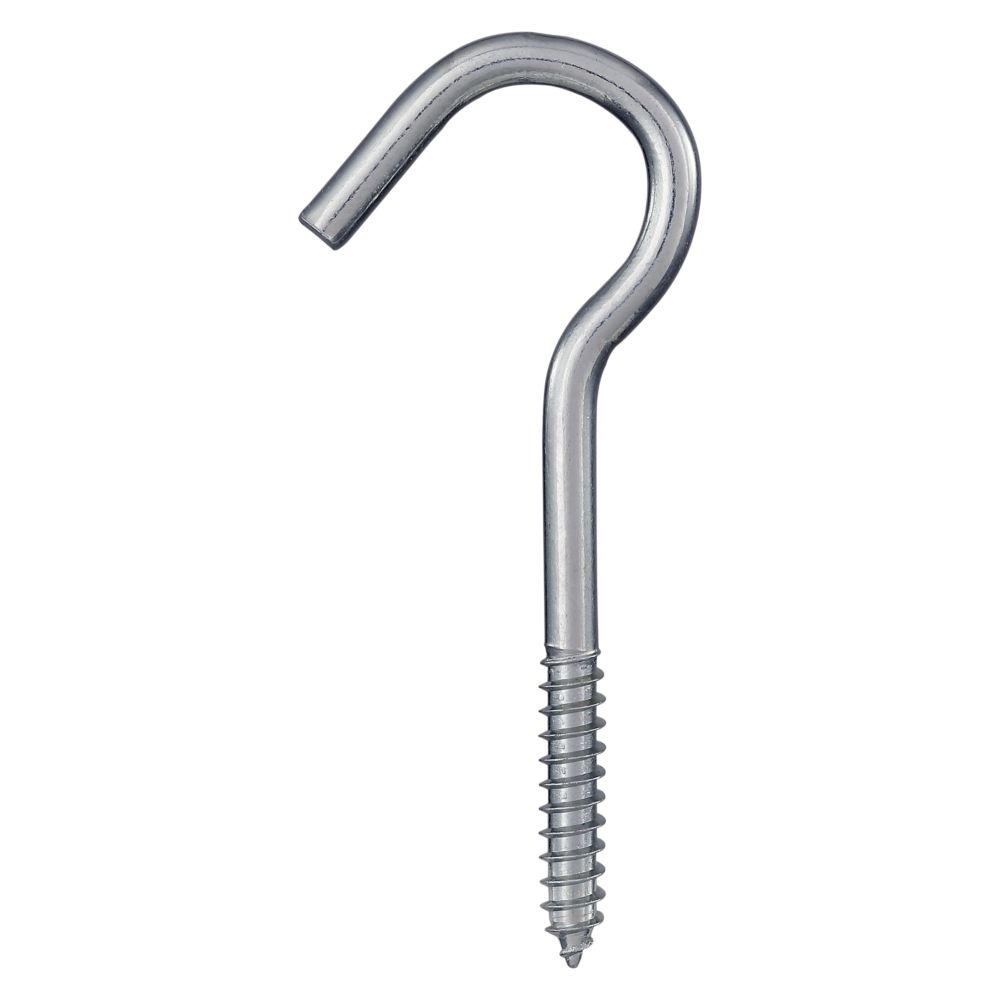 National Hardware 0.33-in Zinc Plated Steel Screw Hook in the Hooks  department at