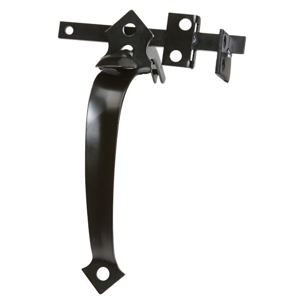 In-Swinging Thumb Latch - Black N101-451 | National Hardware