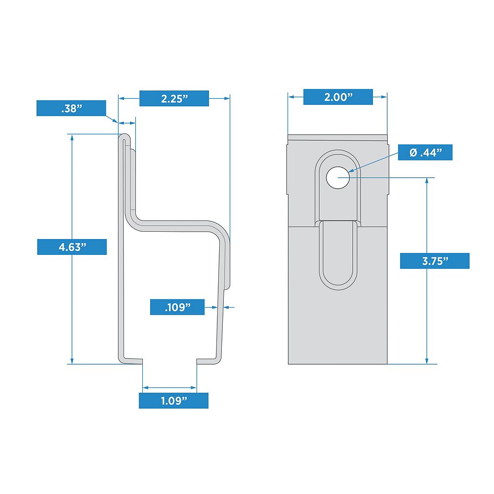 Supplementary Image for Single Box Rail Bracket