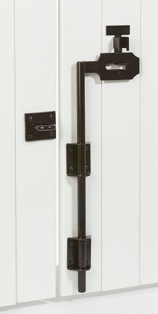 Snug Cottage Hardware Wrap Around Stainless Steel Cane Bolt/Drop Rod With  Retainer for PVC and Vinyl Fence Gates