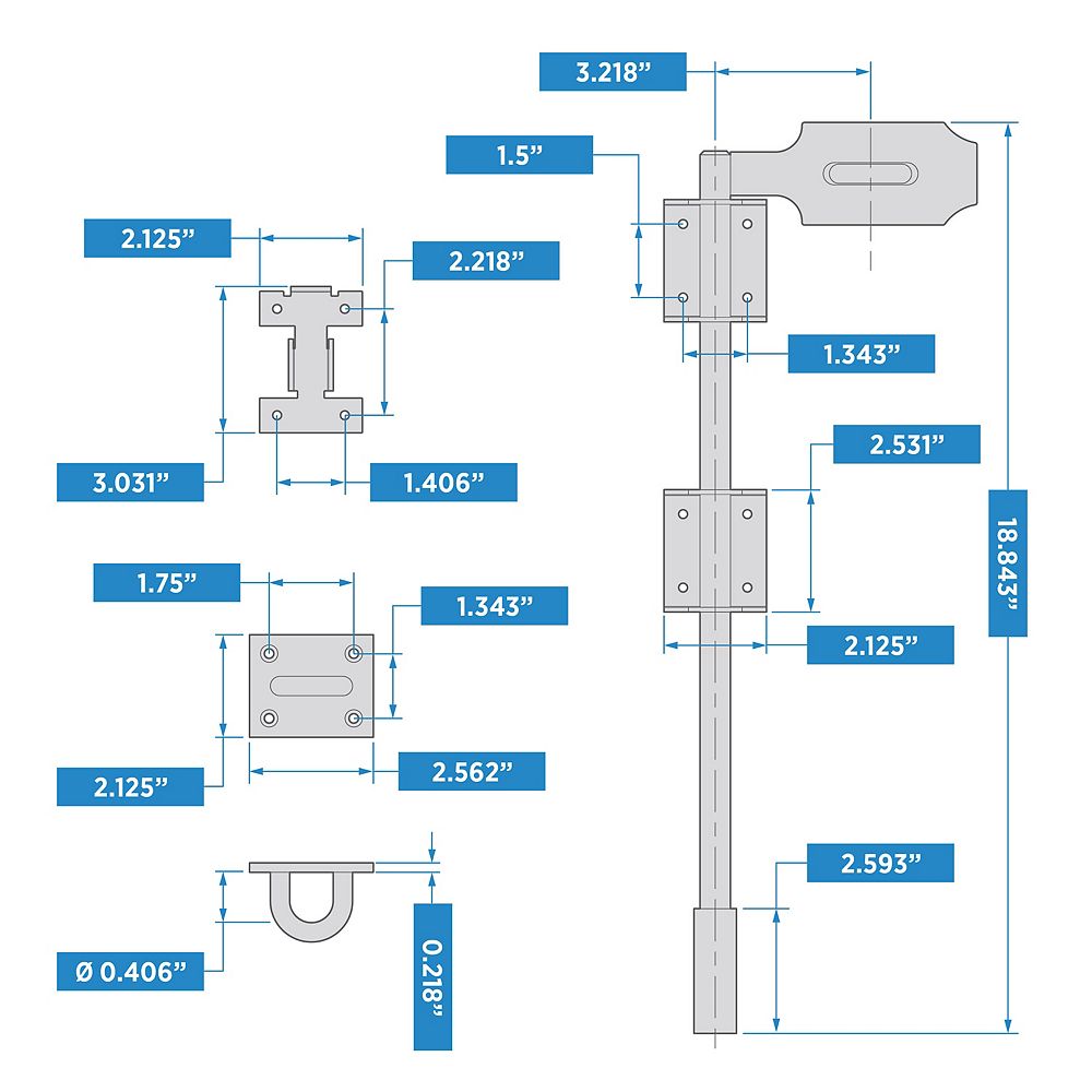 Supplementary Image for Lockable Cane Bolt