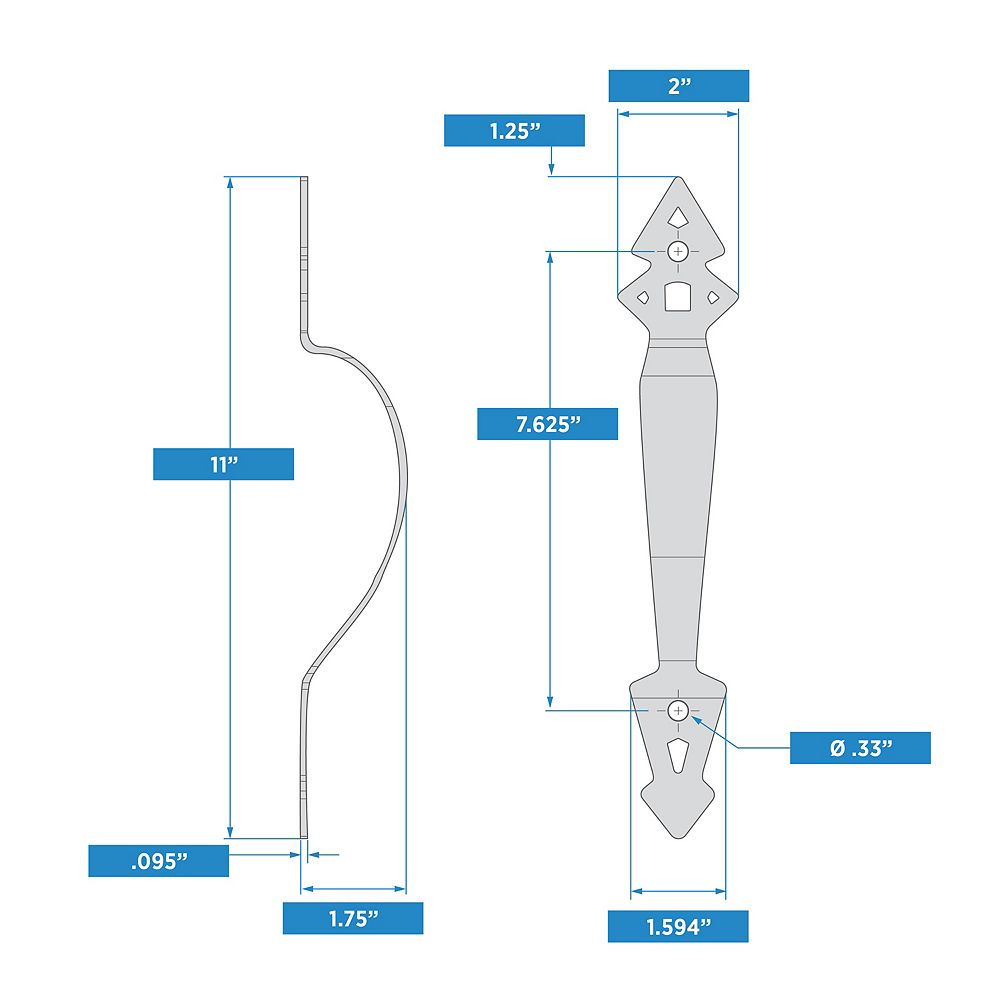 Supplementary Image for Decorative Gate Pull