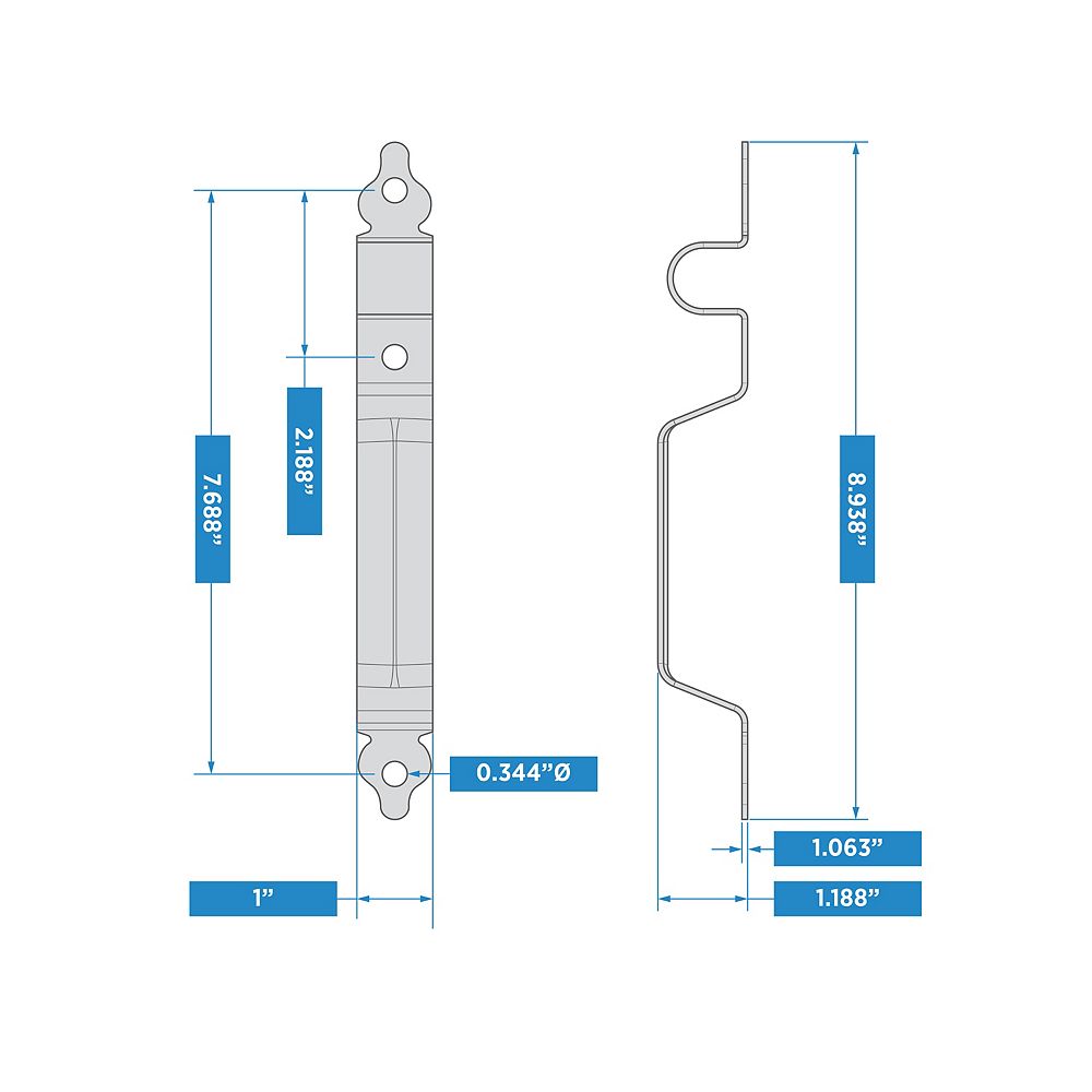 Supplementary Image for Deluxe Latches Decorative Strap Hinges Gate Kit