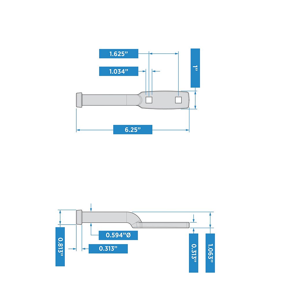 Supplementary Image for Deluxe Latches Decorative T-Hinges Gate Kit