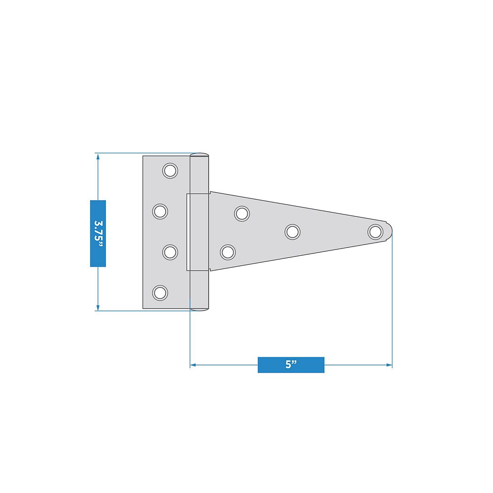 Supplementary Image for Extra Heavy T-Hinge