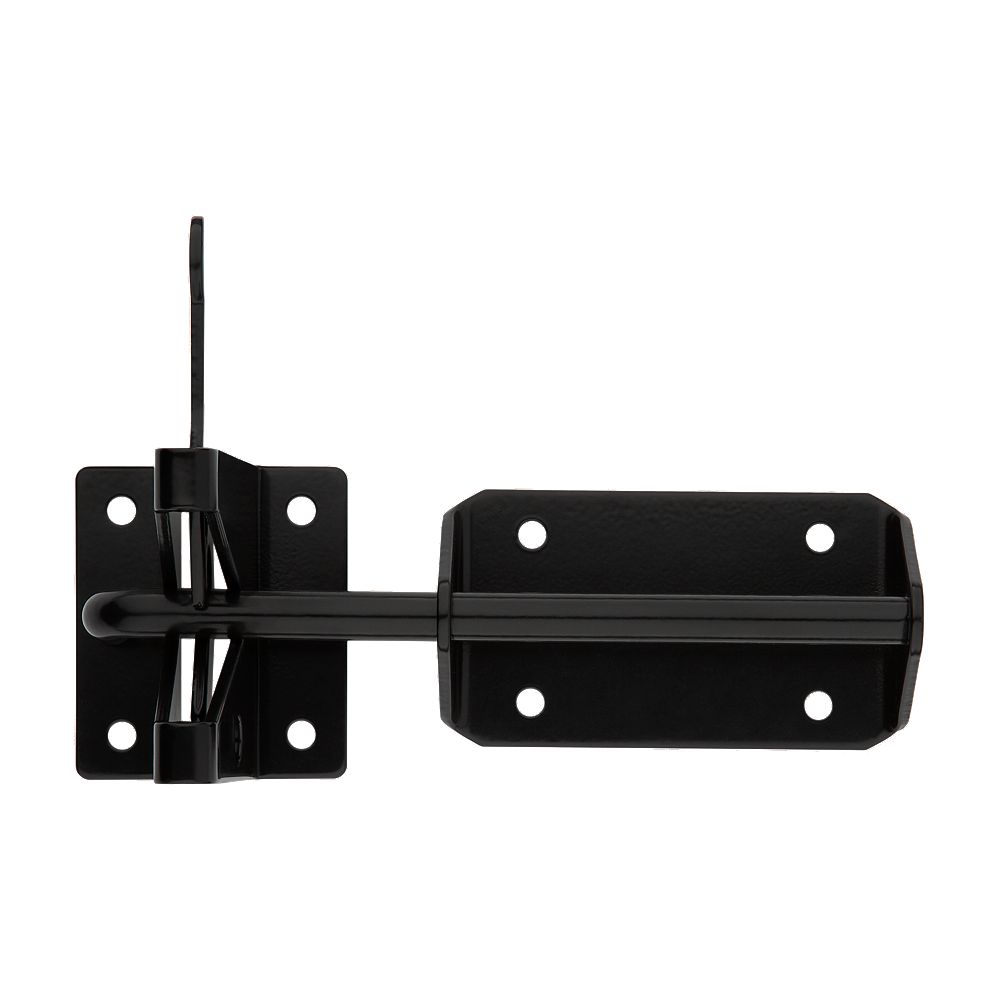 National Hardware Spear 6-in Black Gate Latch in the Gate Hardware