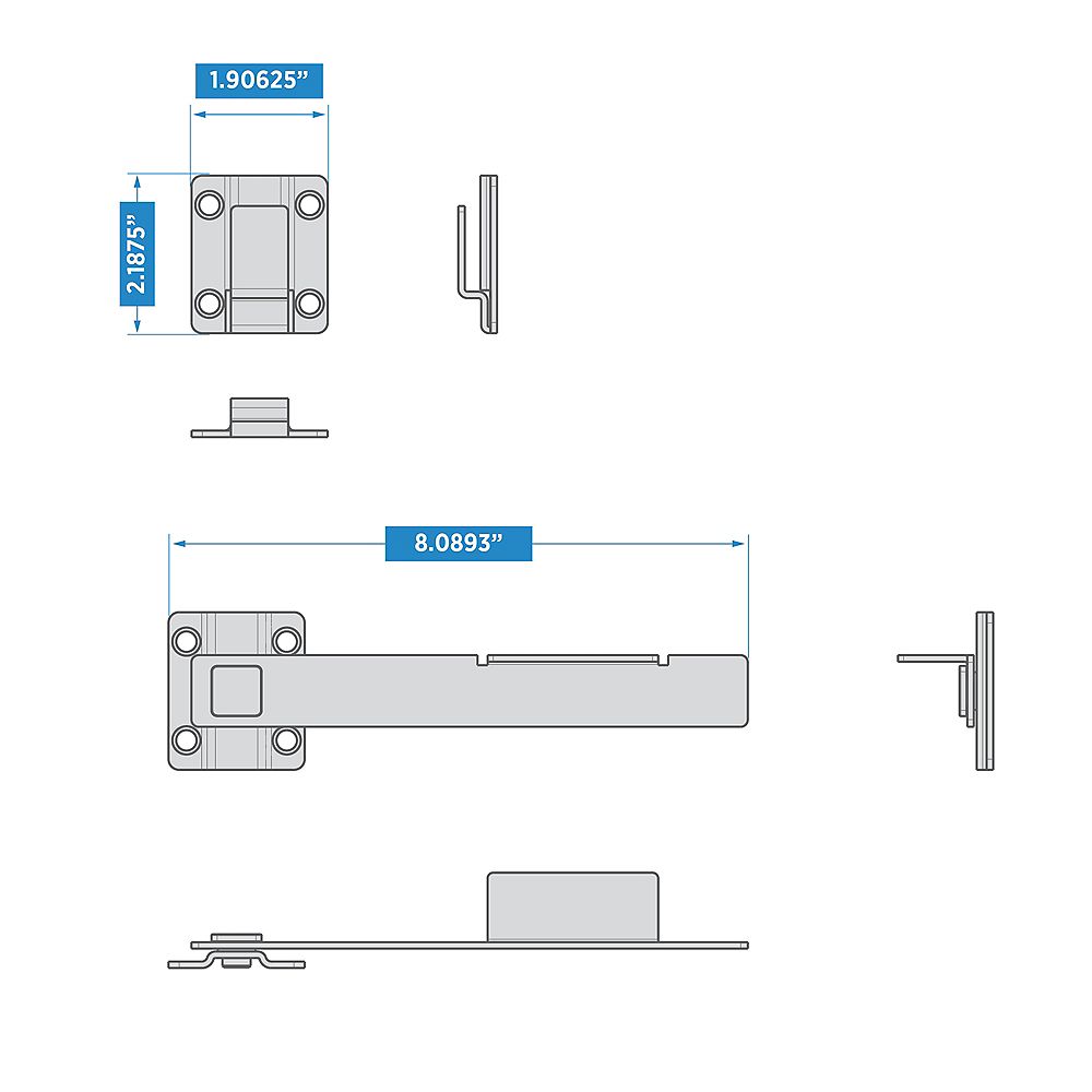 Supplementary Image for Modern Drop Bar Latch