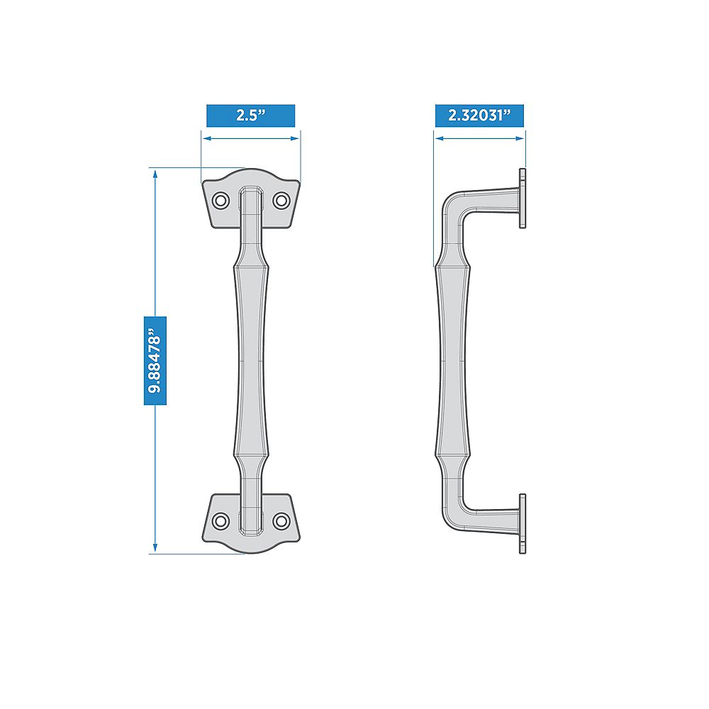 Supplementary Image for Rustic Modern Gate Pull