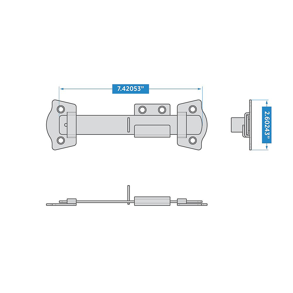 Supplementary Image for Rustic Modern Gate Latch