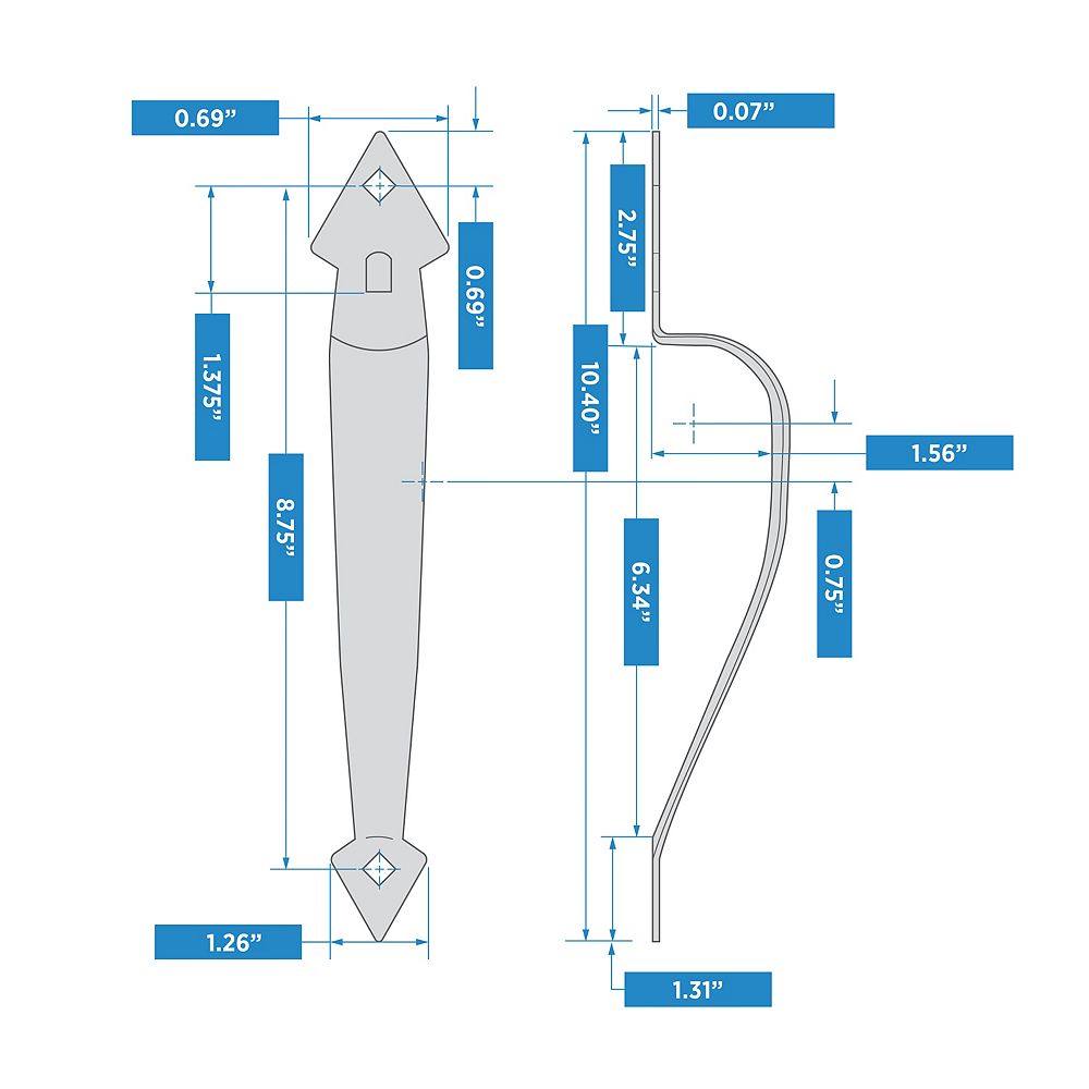 Supplementary Image for Ornamental Gate Latch