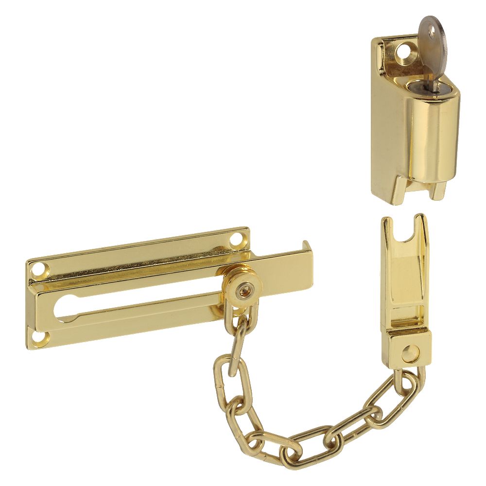 Clipped Image for Keyed Chain Door Lock