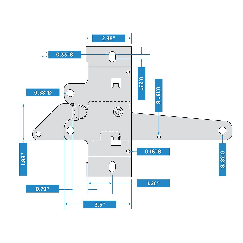 Supplementary Image for Post Mount Gate Latch