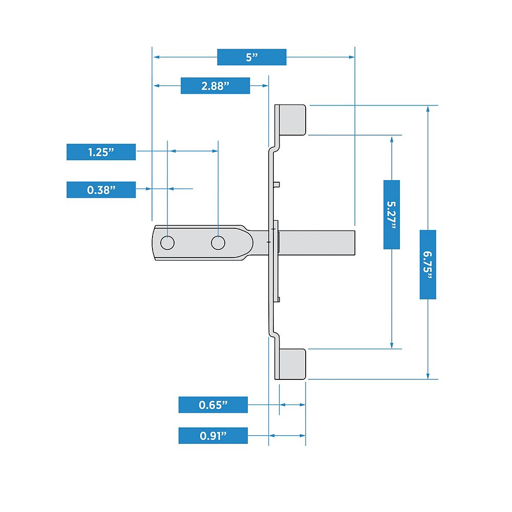 Supplementary Image for Post Mount Gate Latch