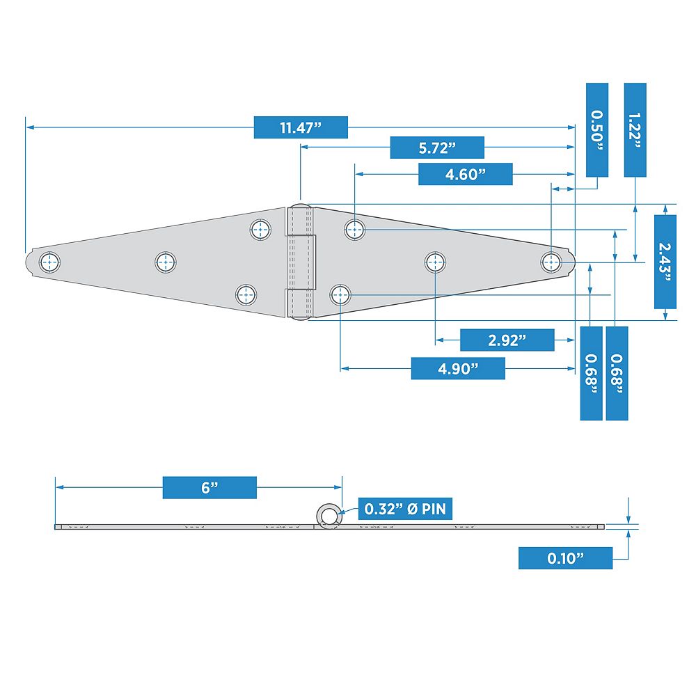 Supplementary Image for Heavy Strap Hinge