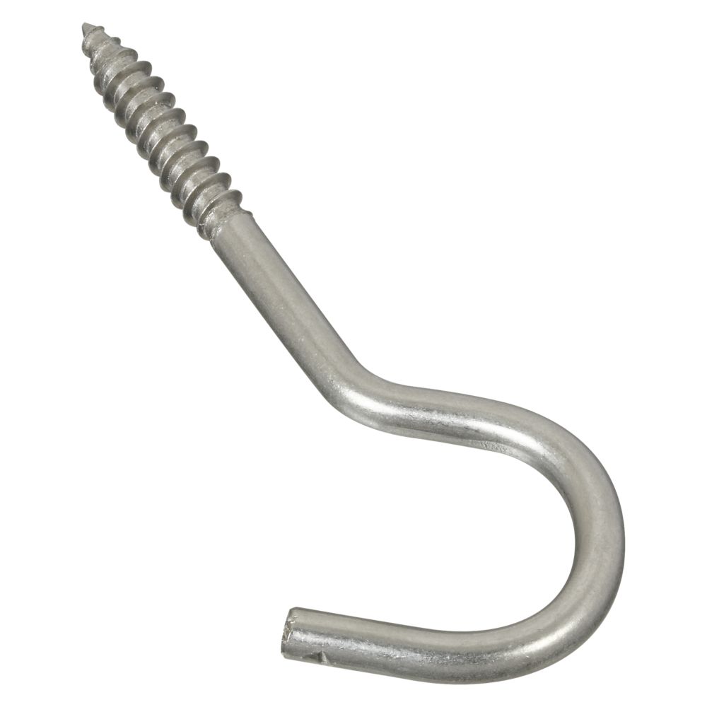 Flat Hook Side Screw - For 1.5 To 2.0 Millimeter Nylon or Steel Cables -  Picture Hang Solutions