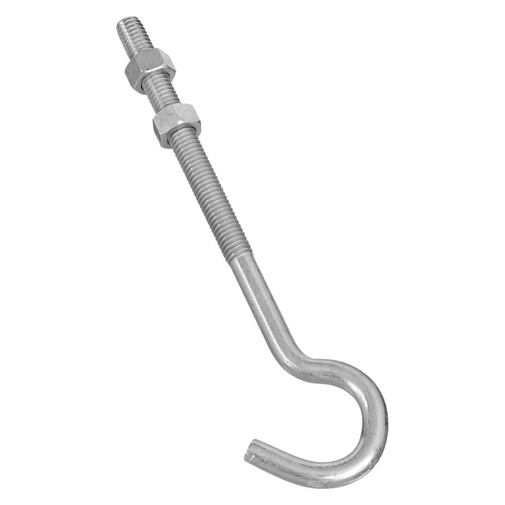 National N347-849 3.5 x 3/8 Bulk Heavy Duty Zinc Plated Open S Hooks - Quantity of 20