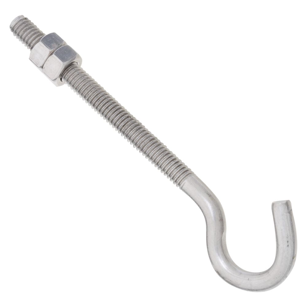 National Hardware N220-871 Screw Hook 5/16 By 4-1/2 Inch Zinc Plated Steel  Bulk: Ceiling & Screw Hooks Plated & Coated (038613123052-1)