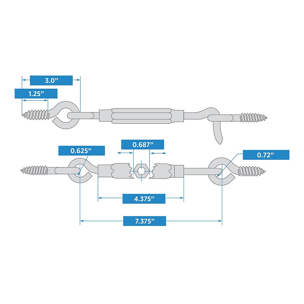 Supplementary Image for Turnbuckles Gate Hook